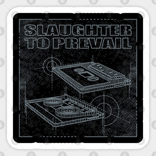 Slaughter to Prevail - Technical Drawing Sticker by Vector Empire